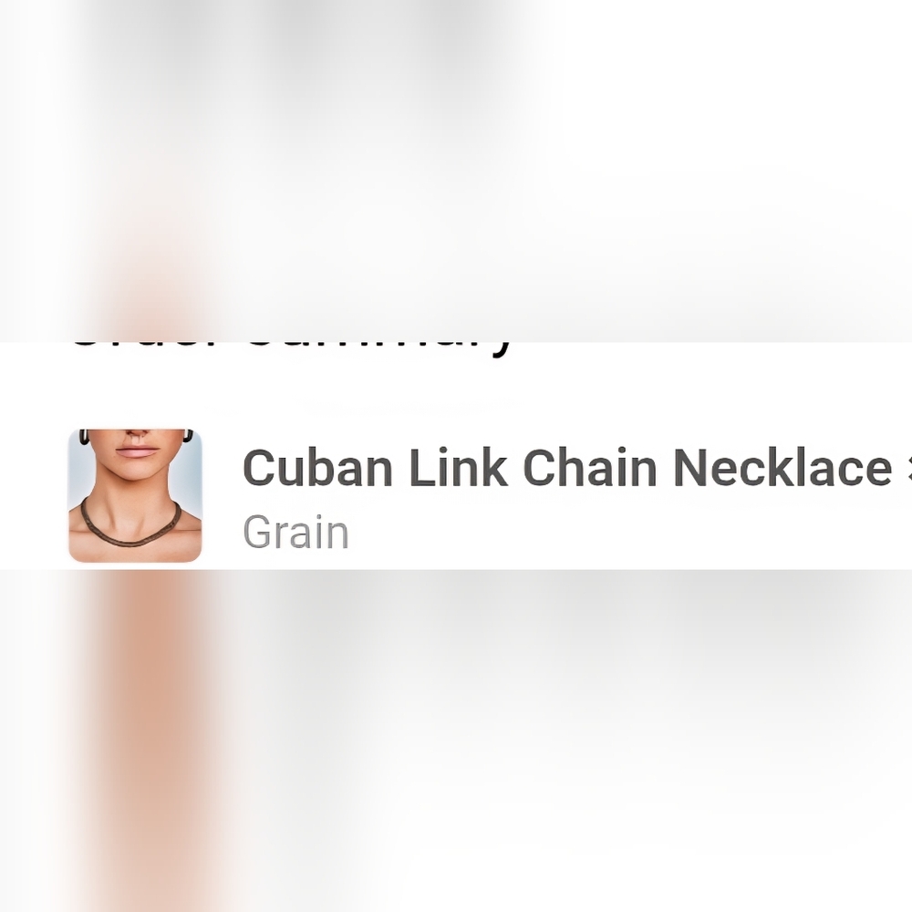 Thirty Years Link Chain Necklace In Grain - Picture 6 of 9